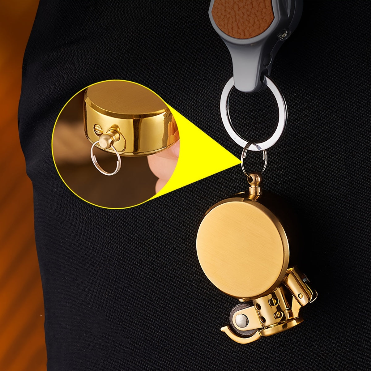 Classic Gold Round Lighter