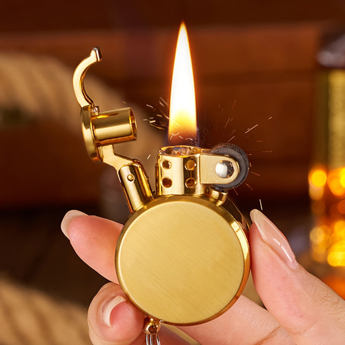 Classic Gold Round Lighter
