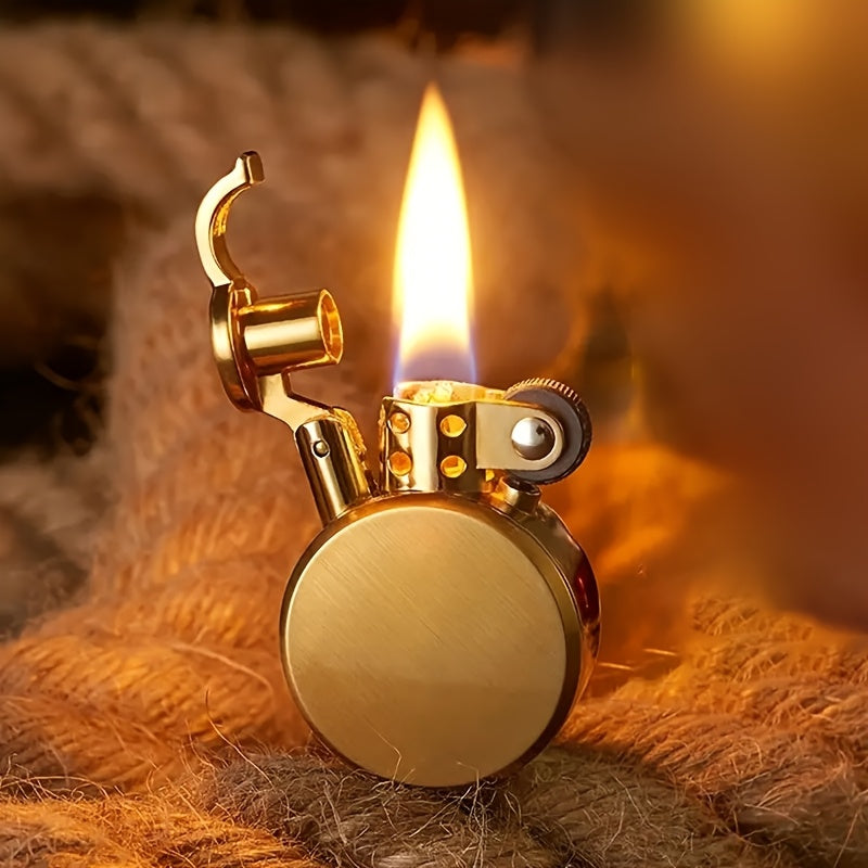 Classic Gold Round Lighter